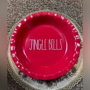 Rae Dunn Jingle Bells Pie Plate